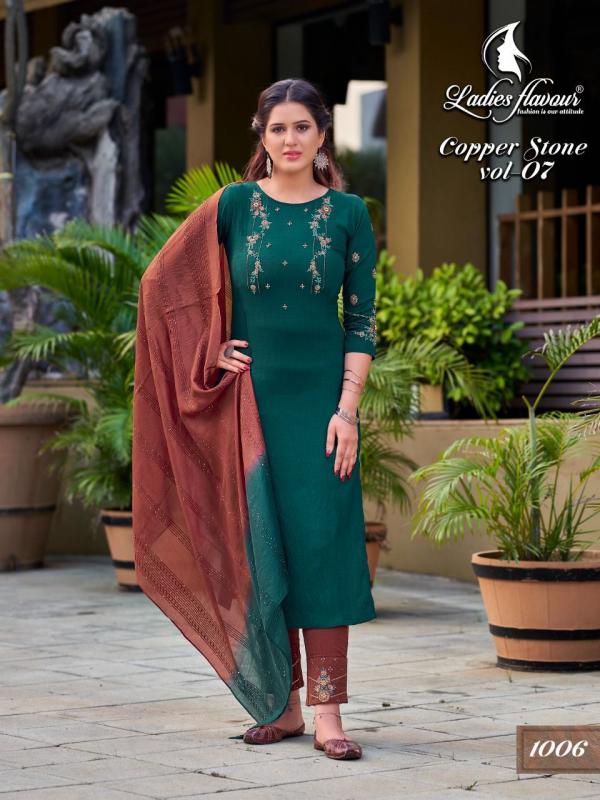LF Copper Stone 7 Fancy Embroidery Festive Wear Readymade Salwar